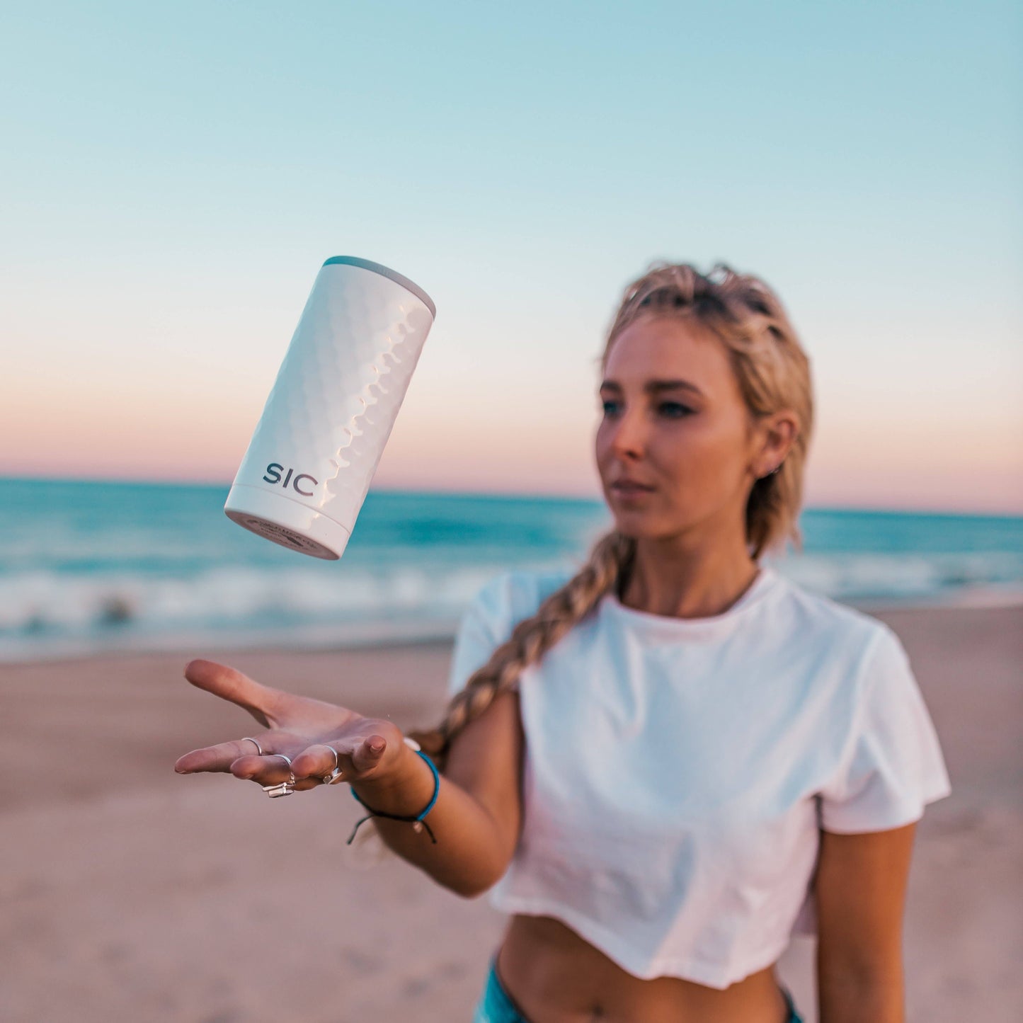 SIC Slim Can Cooler | Dimpled Golf