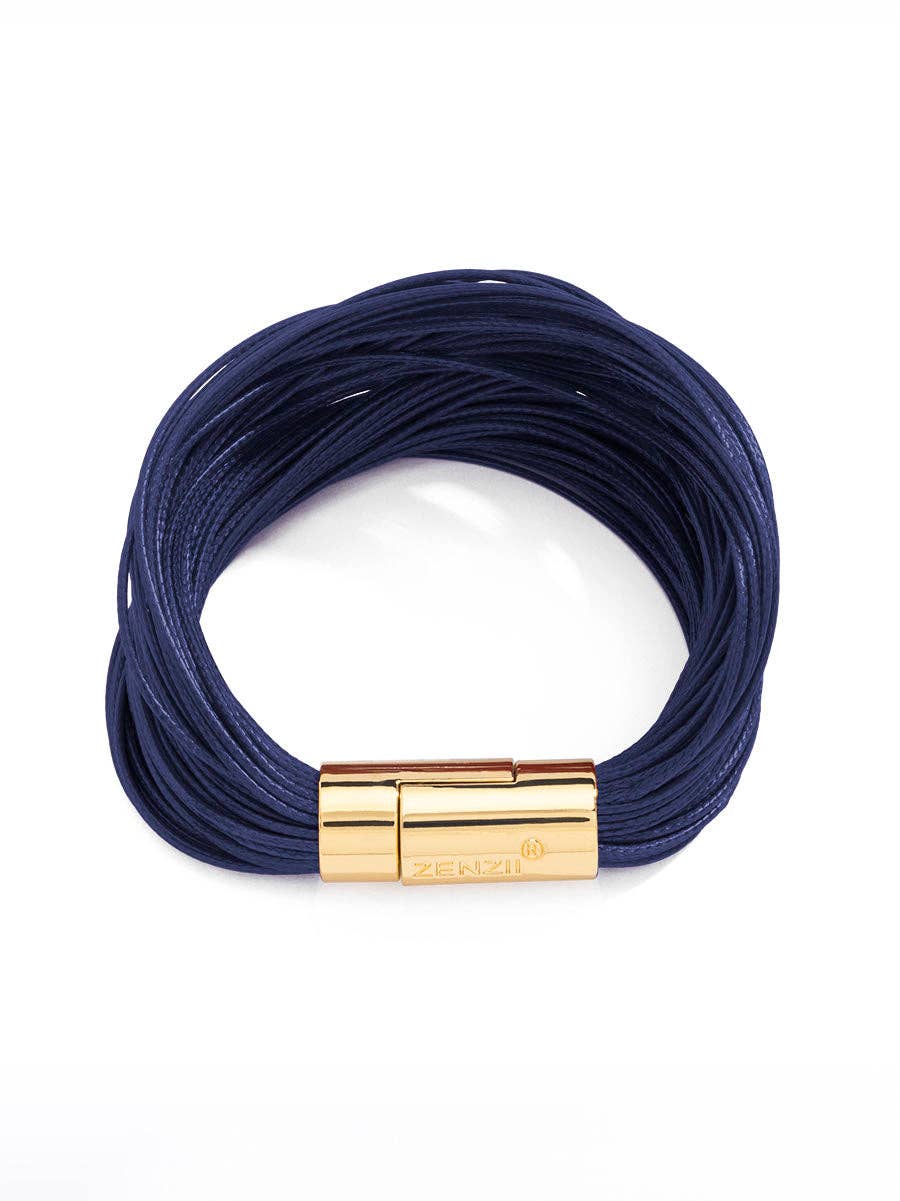 Layered Leather Rope Bracelet: BLK[D]