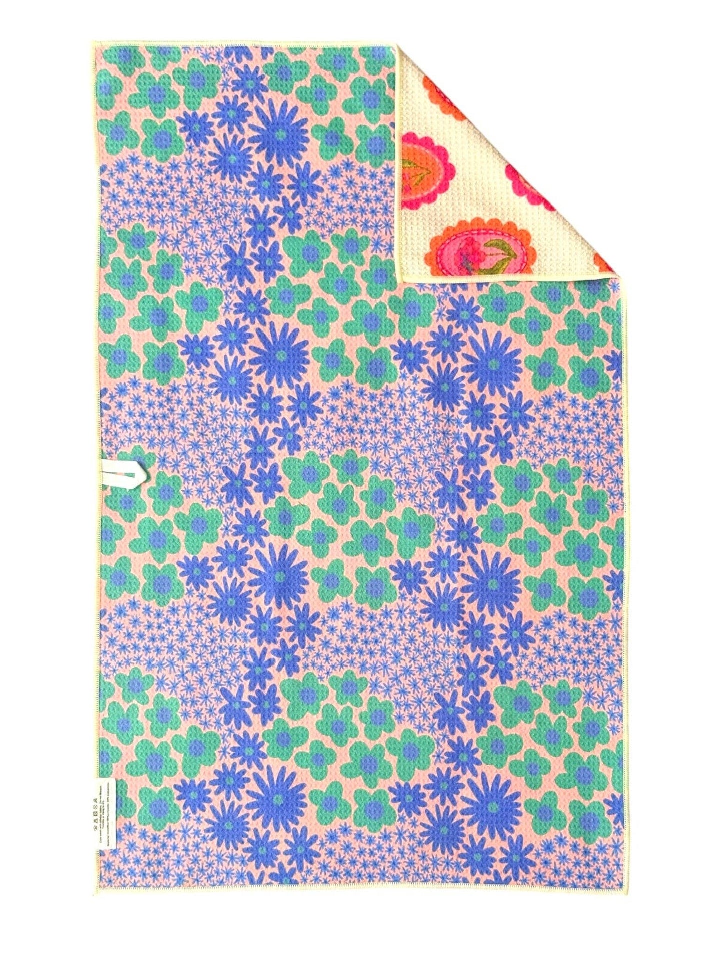 Crae Marilyn: Reversible Hand Towel: Cream/Purple / 19x29 / Hand Towel