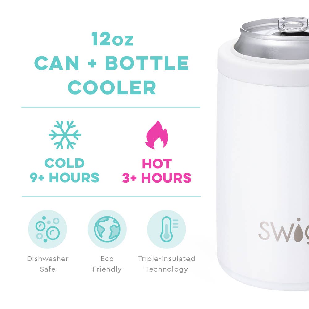 Swig - White Can + Bottle Cooler (12oz)