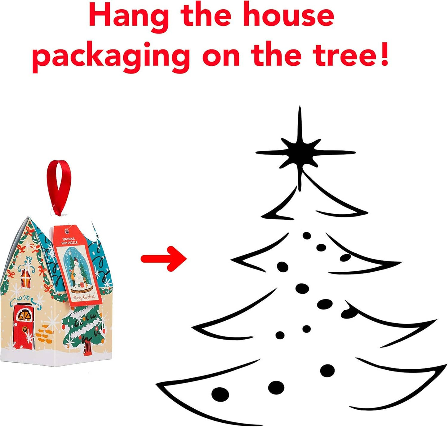 Snow Globe 130 Piece Puzzle Ornament