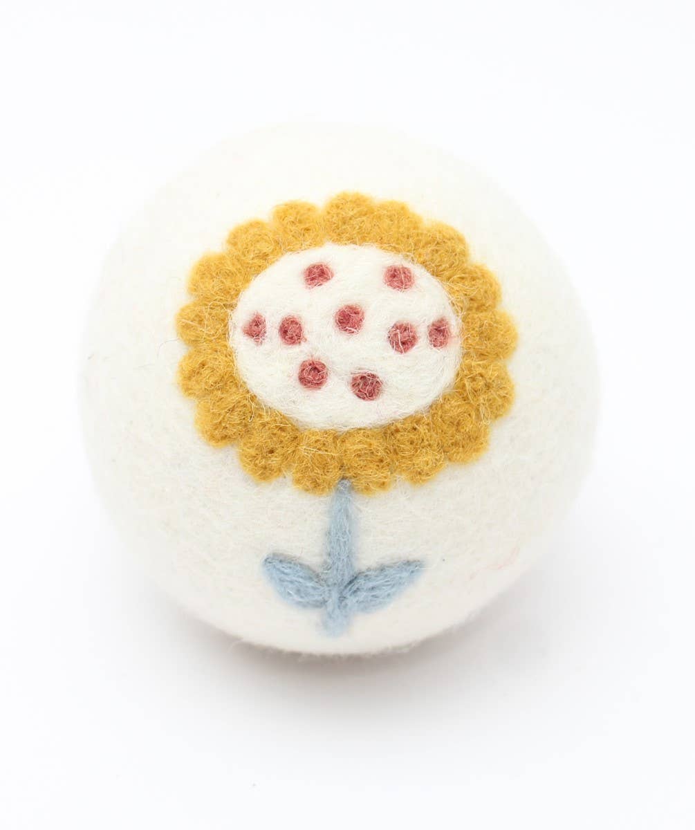 Flowers: Eco Wool Dryer Balls Fair Trade: Tulip
