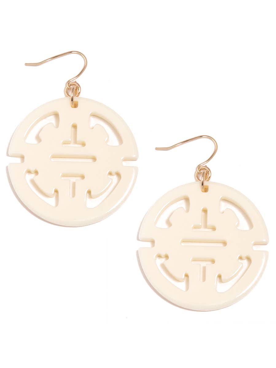 Traveling Resin Drop Earring: Brown