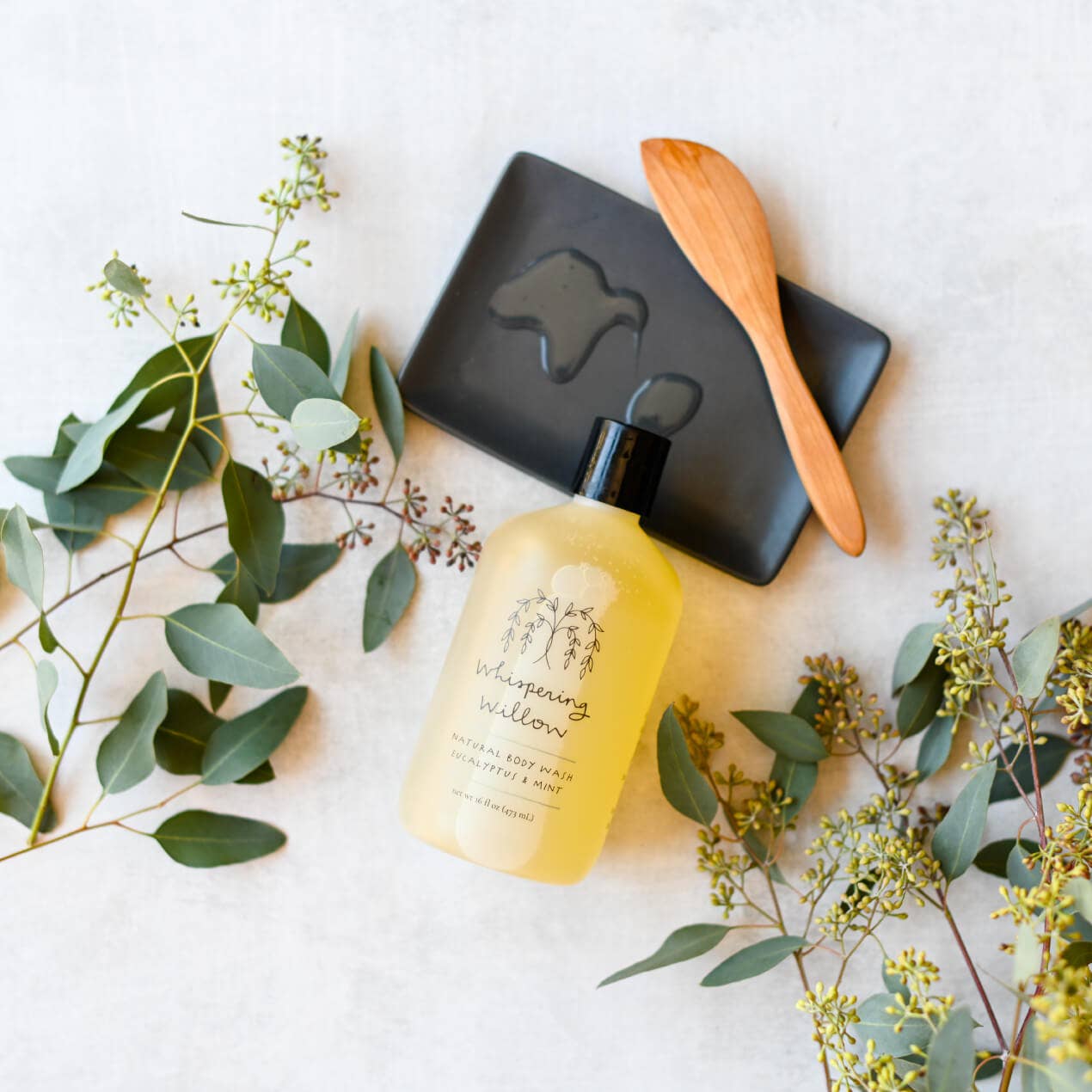 Whispering Willow Rosemary & Lemon Body Wash - 16oz Plastic (Seasonal)