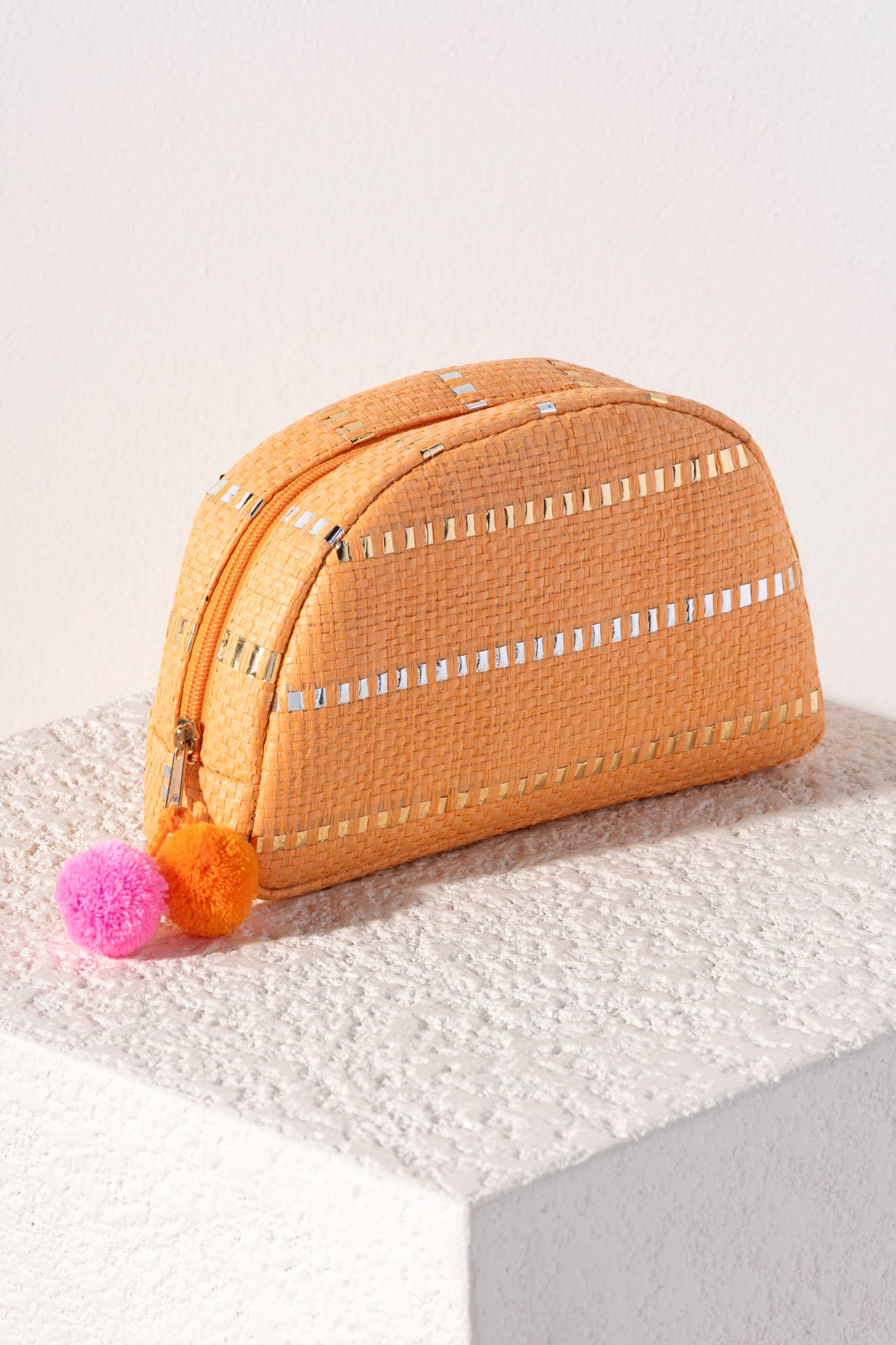 ZOE ZIP POUCH: Orange