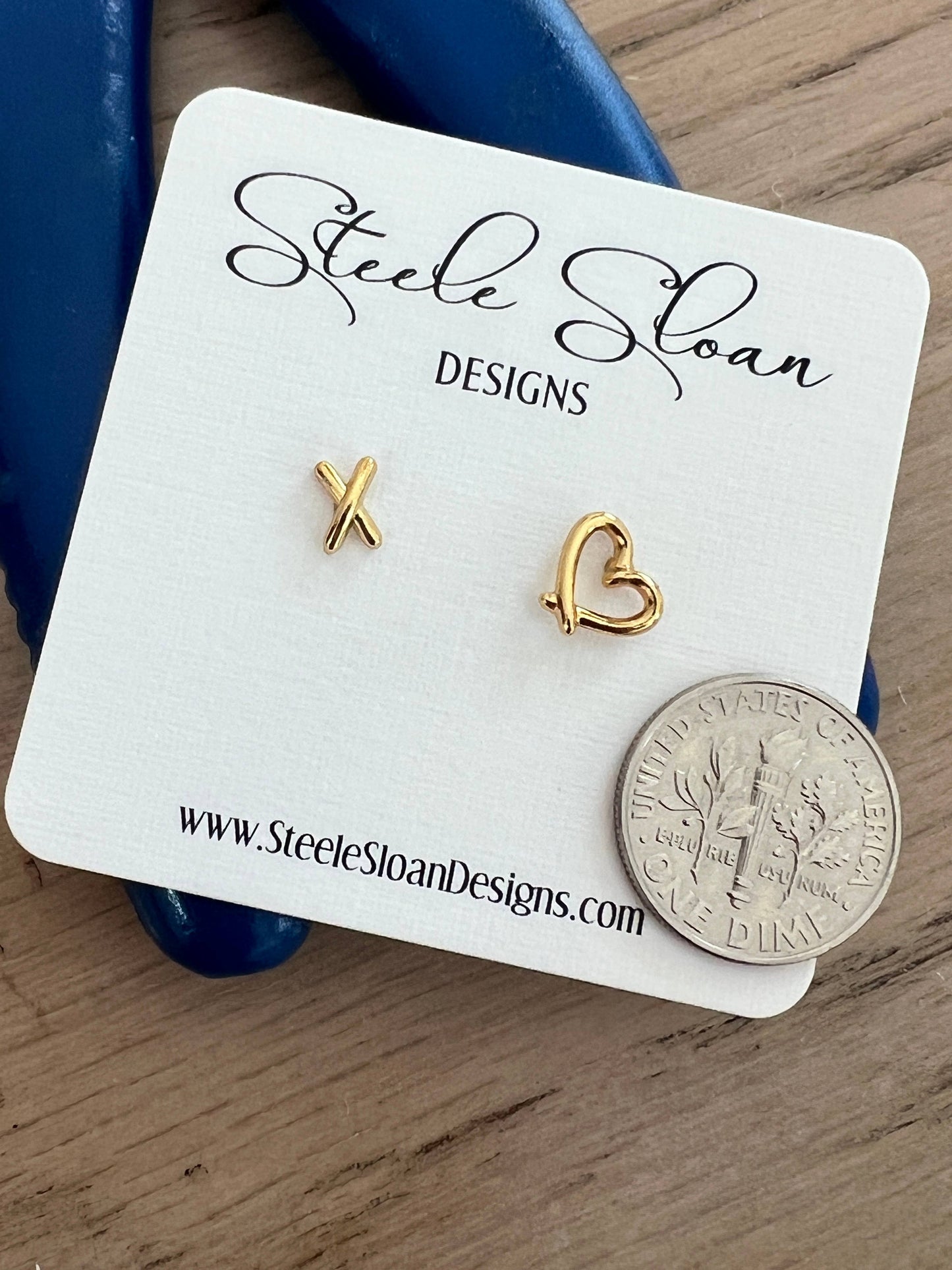 Cute Heart Earrings Hypoallergenic Unique : One Pair