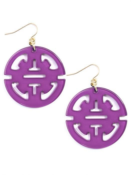Traveling Resin Drop Earring: Brown