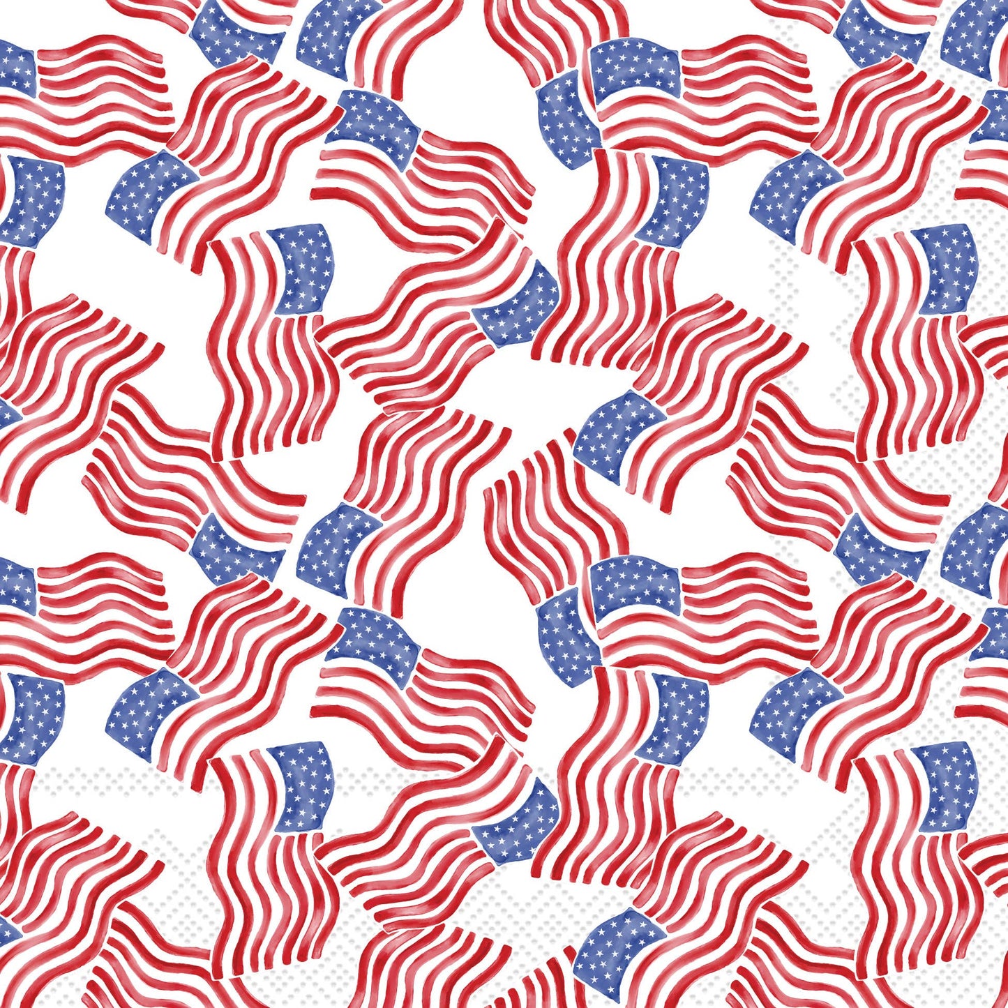 Paper Lunch Napkins 20 Ct Stars & Stripes Allover