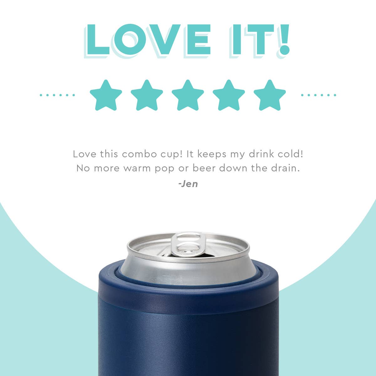Swig - Navy Can + Bottle Cooler (12oz)