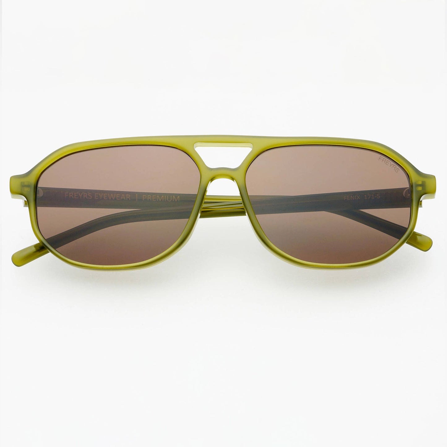 Freyrs Fenix Acetate Unisex Aviator Sunglasses : Olive