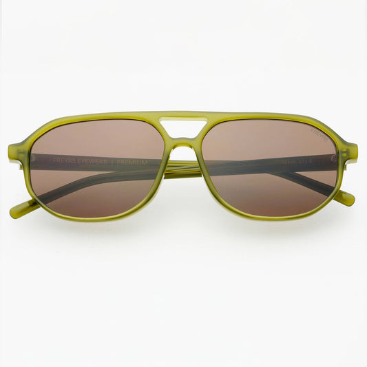 Freyrs Fenix Acetate Unisex Aviator Sunglasses : Olive