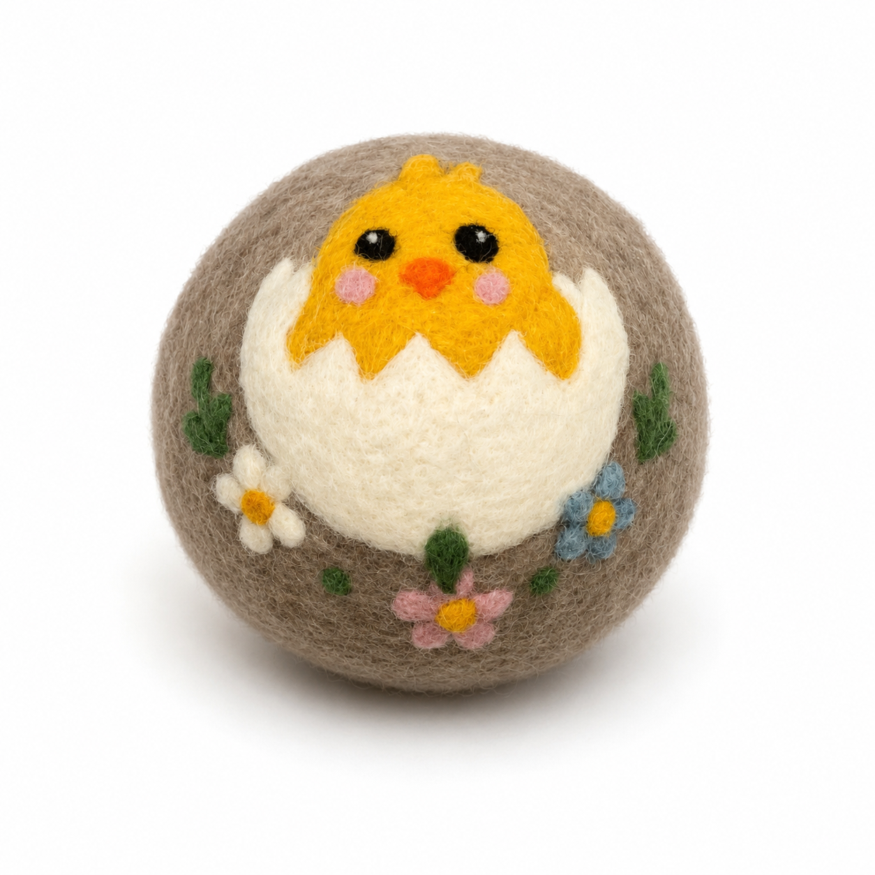 Birds: Eco Wool Dryer Balls Fair Trade: Blue Bird (Yellow Ball)