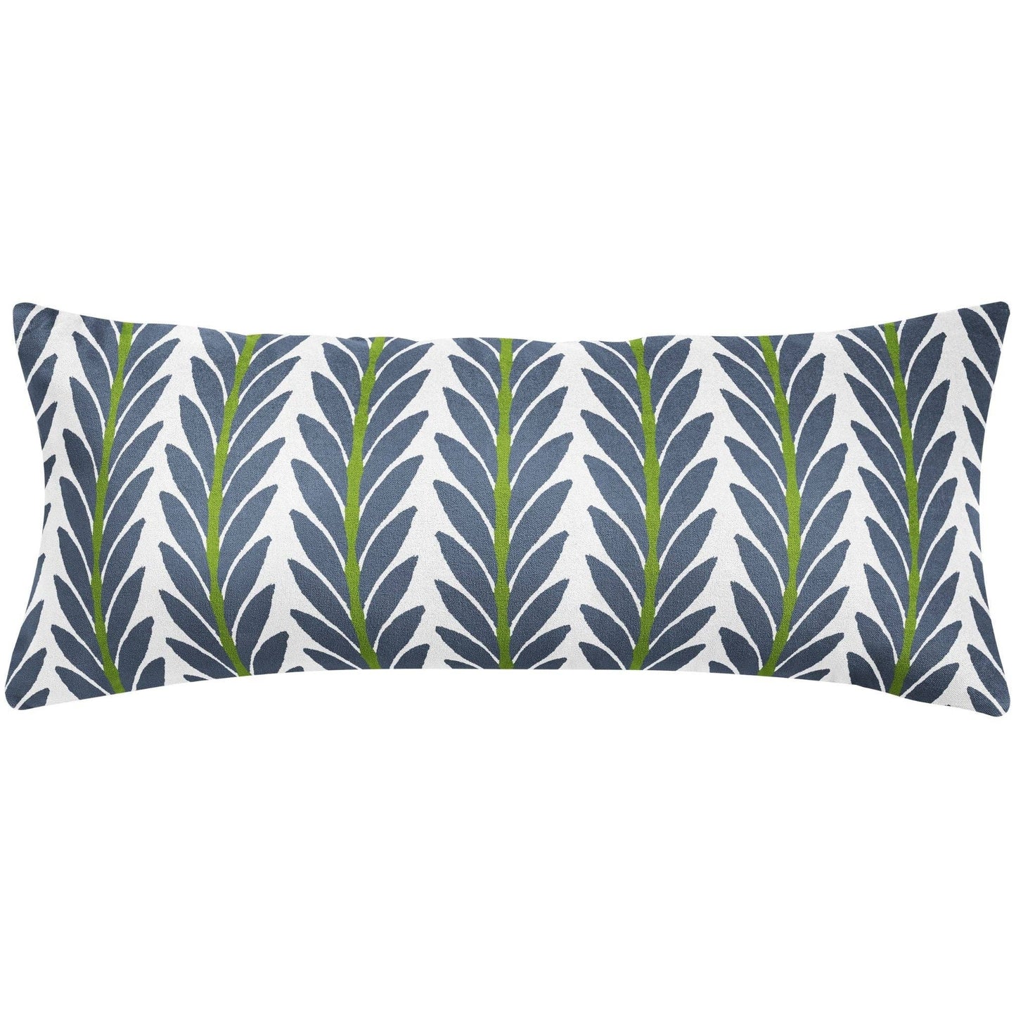 Frond Indigo Decorative Pillow: 22” x 22” Throw Pillow