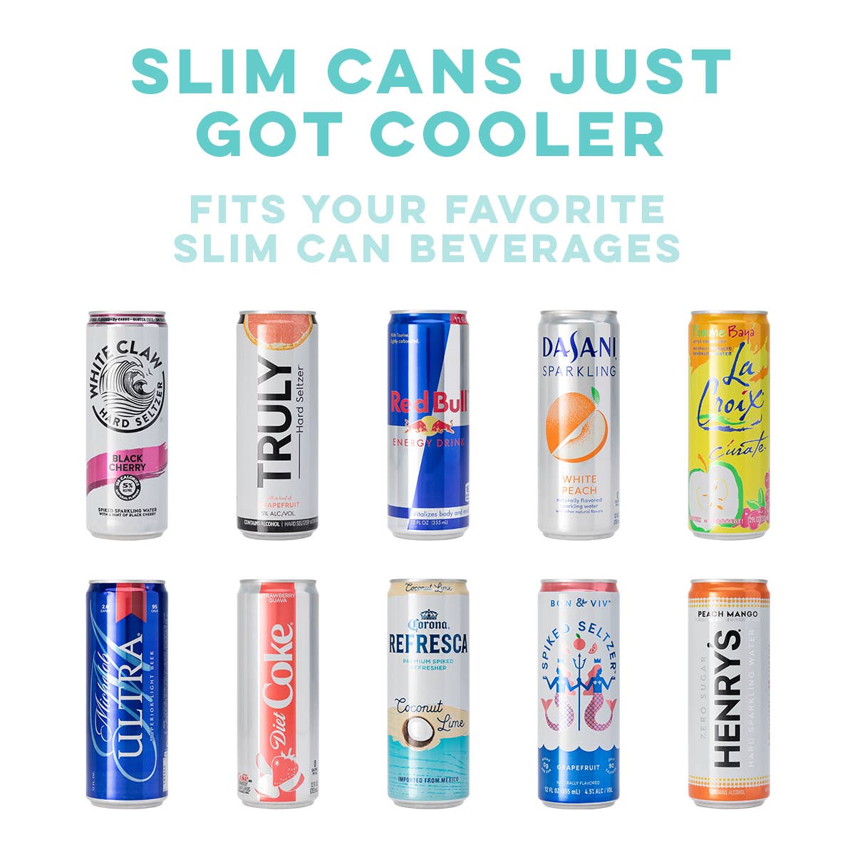 Swig - Navy Skinny Can Cooler (12oz)