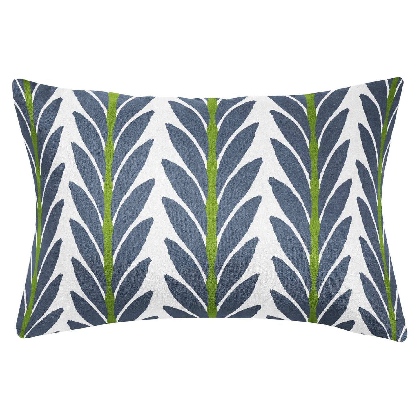 Frond Indigo Decorative Pillow: 22” x 22” Throw Pillow