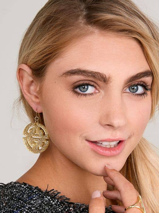 Traveling Resin Drop Earring: White