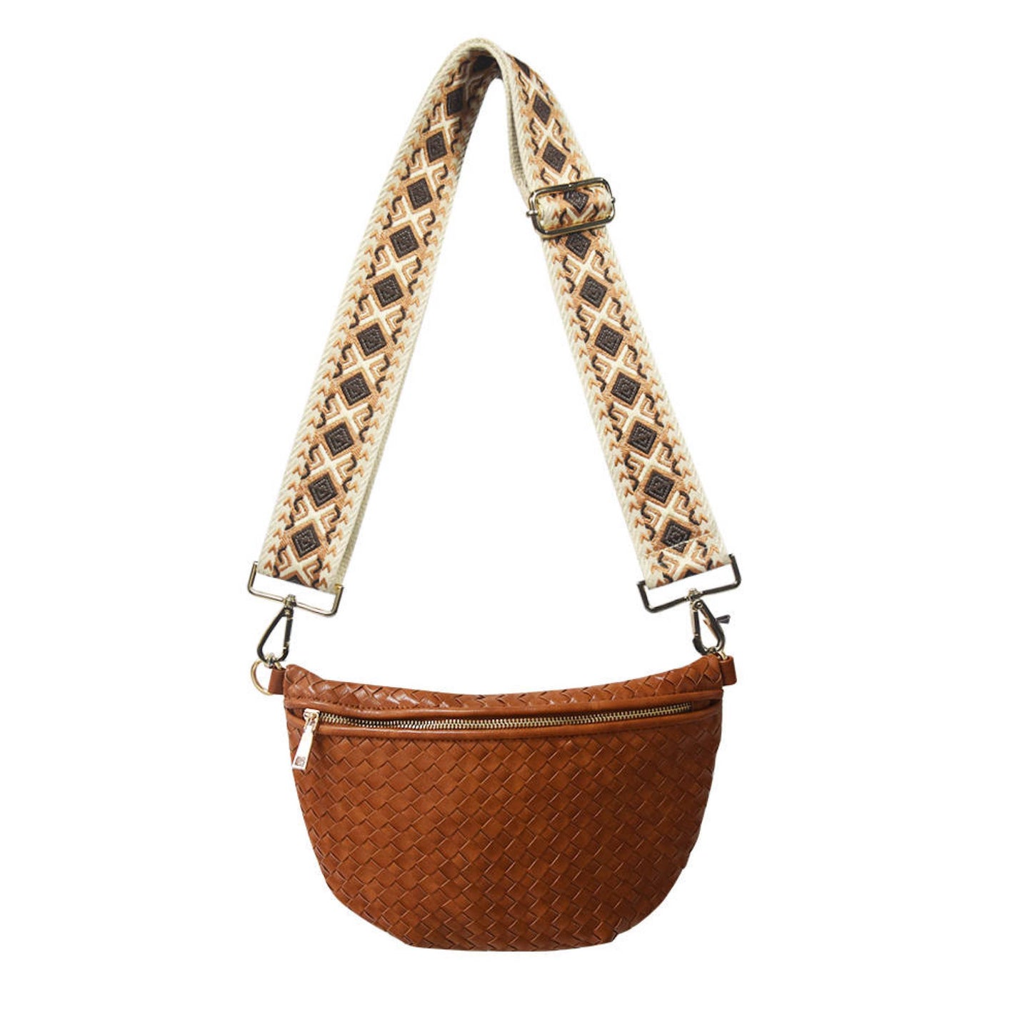 The Fiona | Woven Bum Bag | Brown