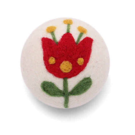 Flowers: Eco Wool Dryer Balls Fair Trade: Tulip