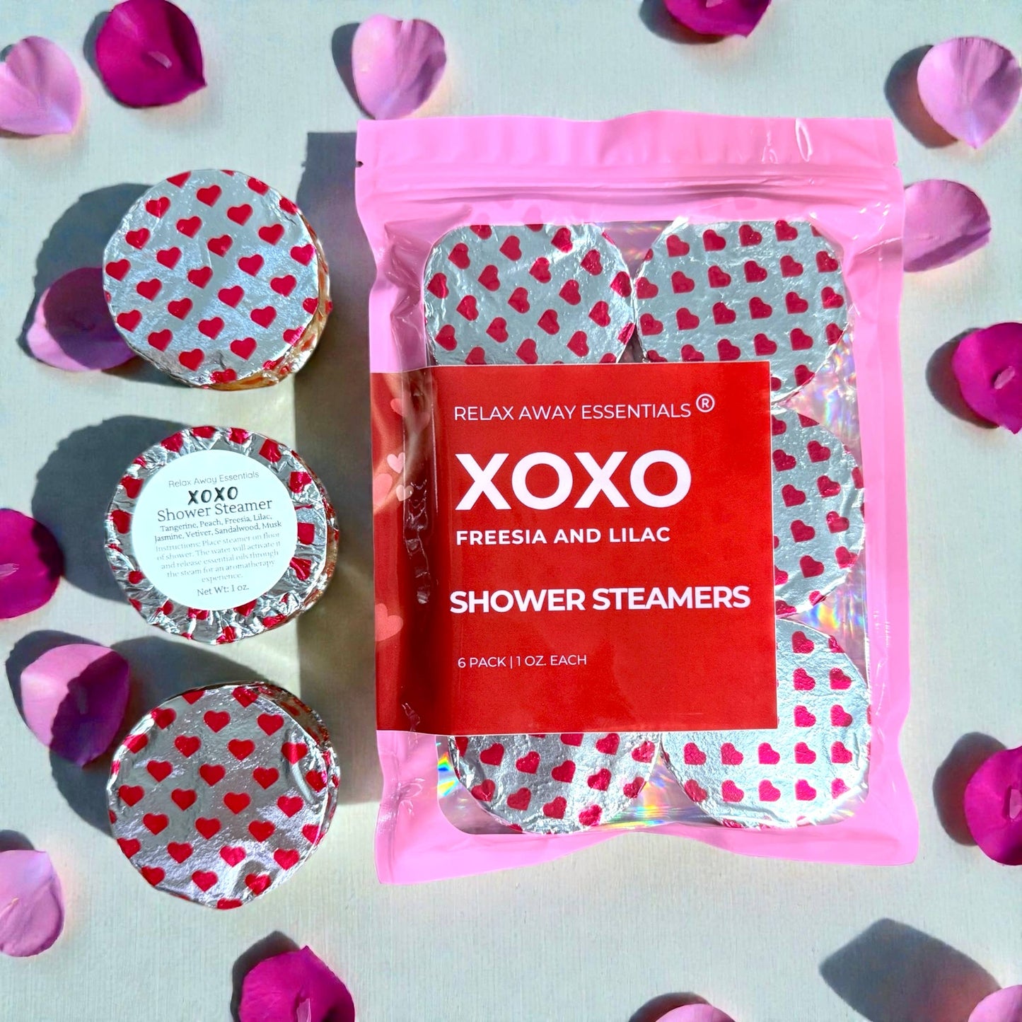 XOXO Shower Steamers 6 Pack - Made in USA