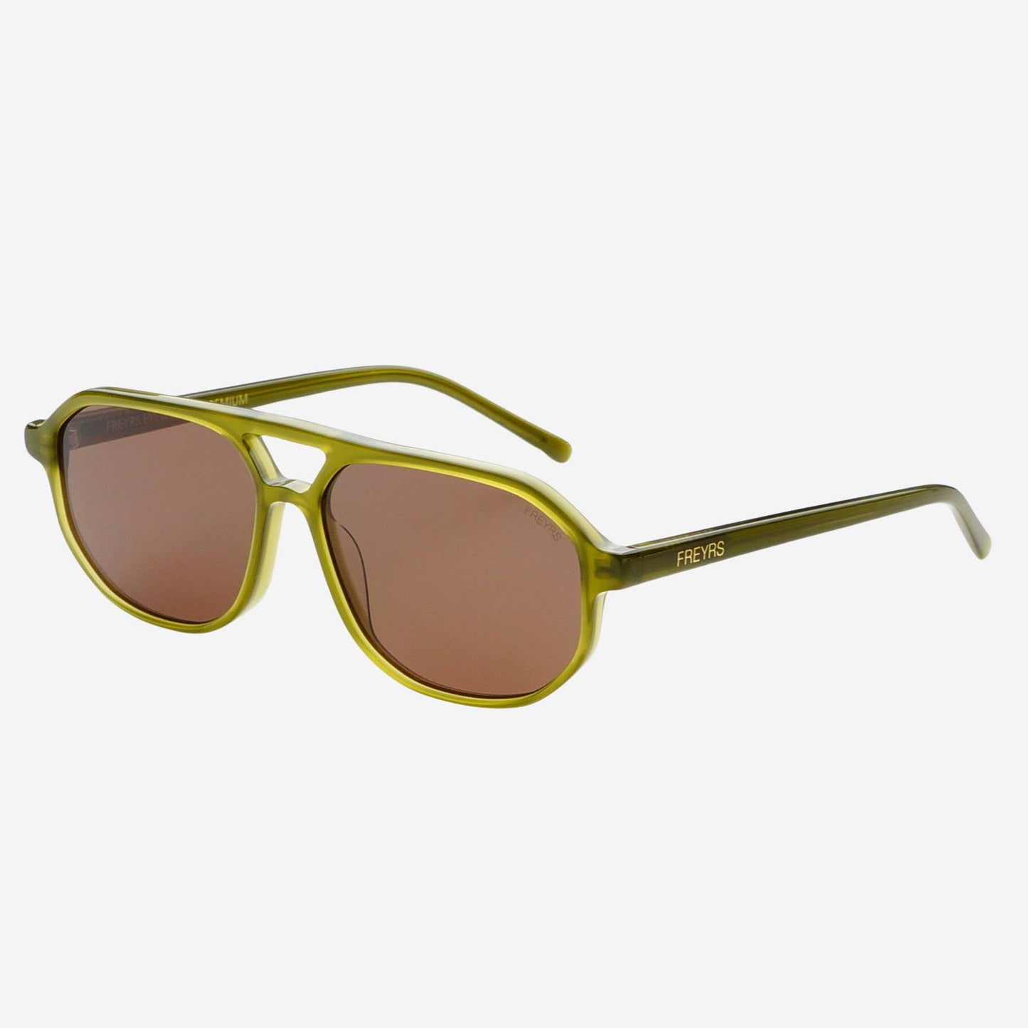 Freyrs Fenix Acetate Unisex Aviator Sunglasses : Olive