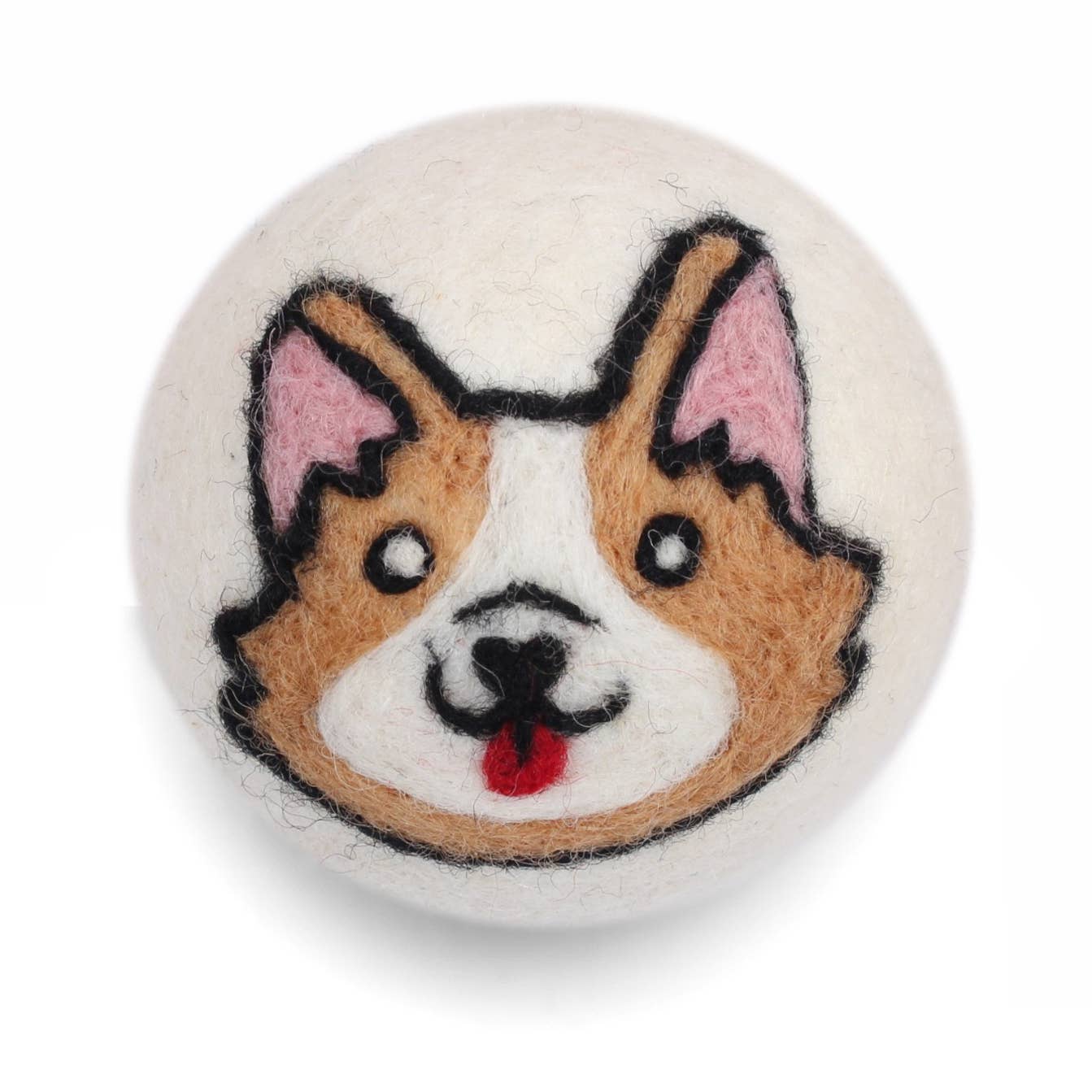 Dogs: Eco Wool Dryer Balls Fair Trade: Corgi