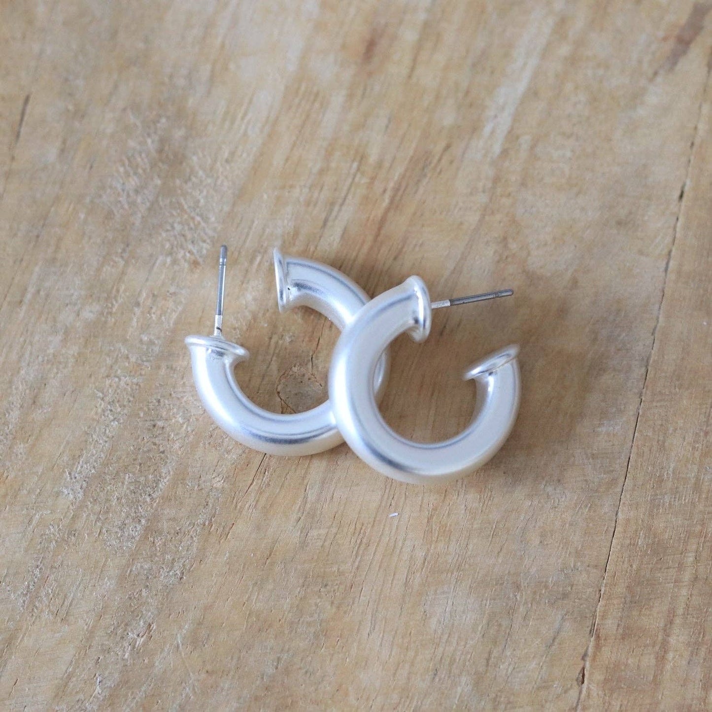 Custom Everyday Mini Silver Hoop | Petite Hoop Earring