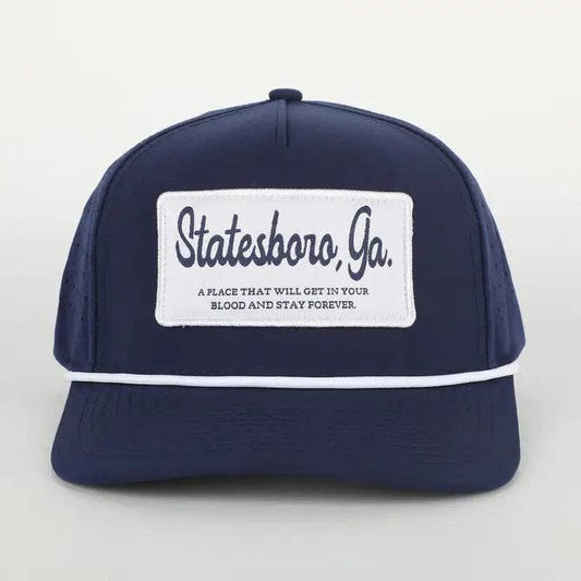 Statesboro, GA Patch Hat with Rope