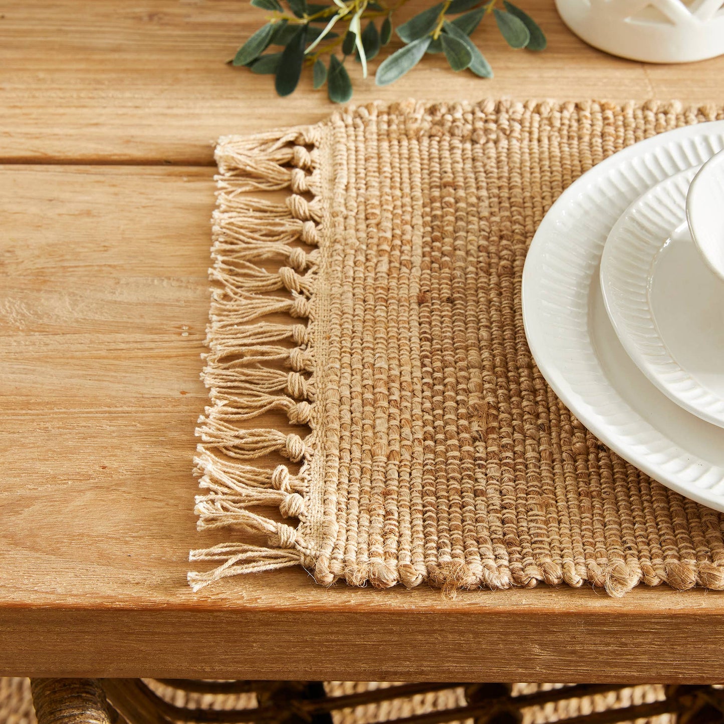 Rae Woven Fringe Placemat