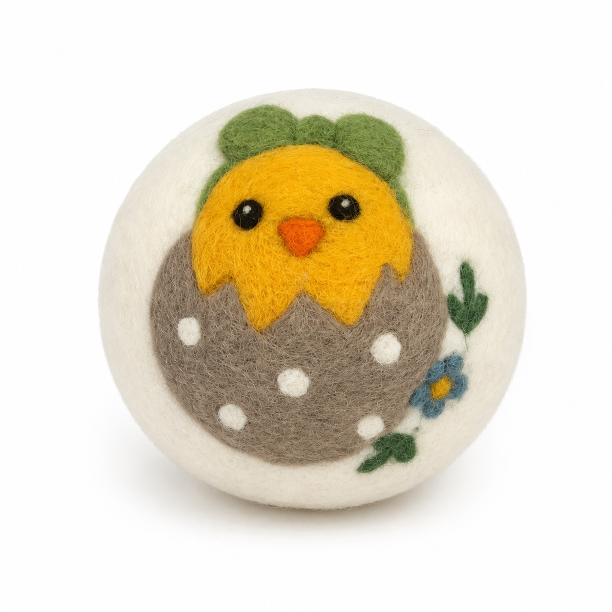 Birds: Eco Wool Dryer Balls Fair Trade: Blue Bird (Yellow Ball)