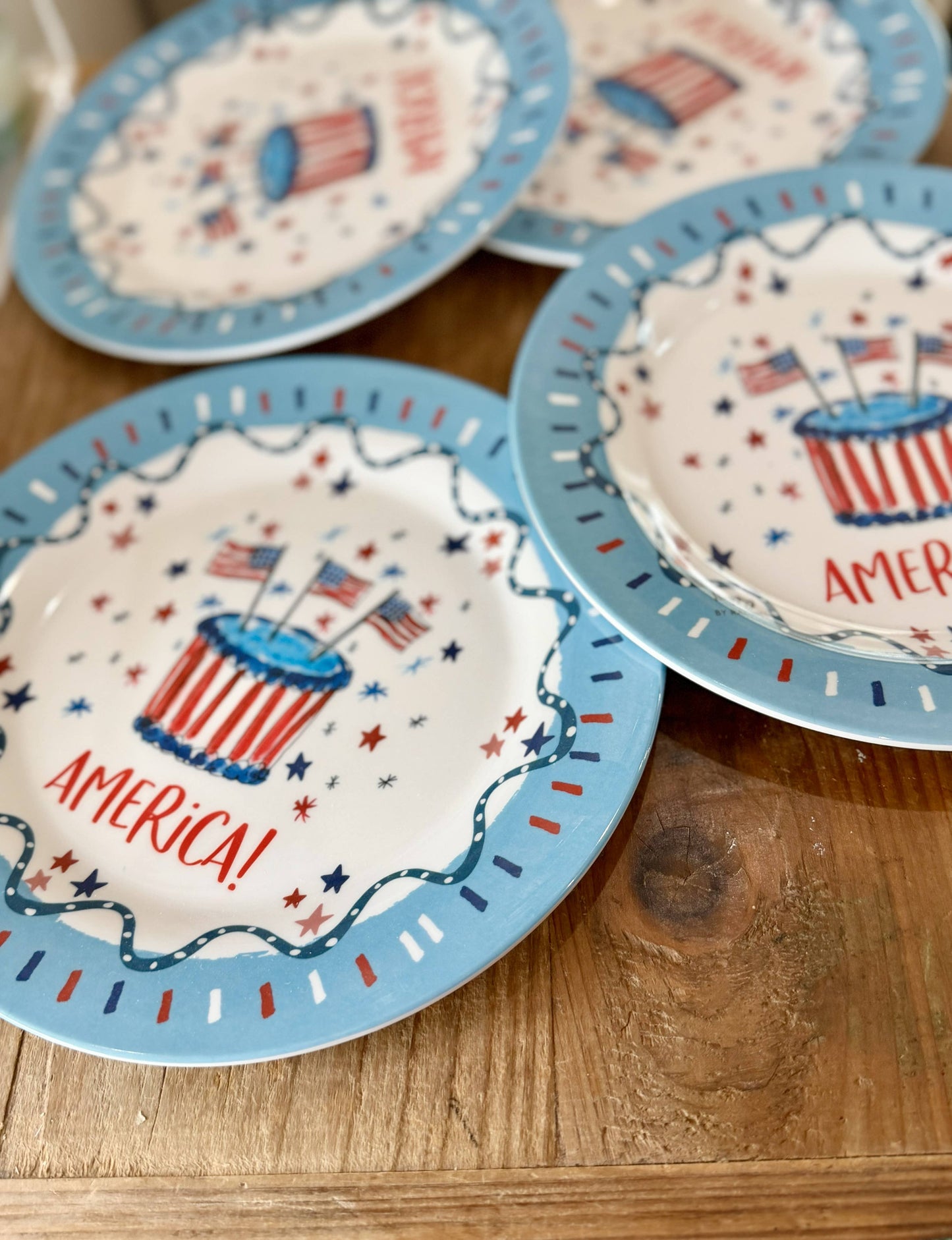 Celebrate America Melamine Plate-Each