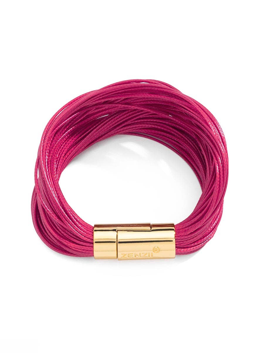 Layered Leather Rope Bracelet: BLK[D]