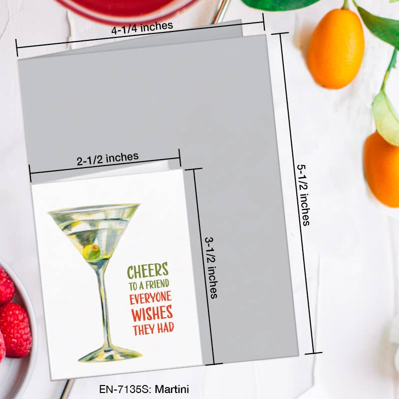 Martini, Greeting Card (7135S): A2 Card