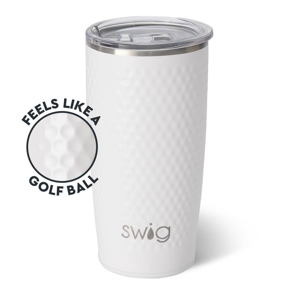 Swig - White Golf Ball Tumbler (22oz)