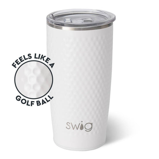 Swig - White Golf Ball Tumbler (22oz)