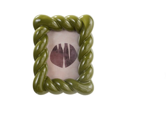 Resin Twisted Photo Frame (Holds 4" x 6" Photo) (Hangs or Sits)