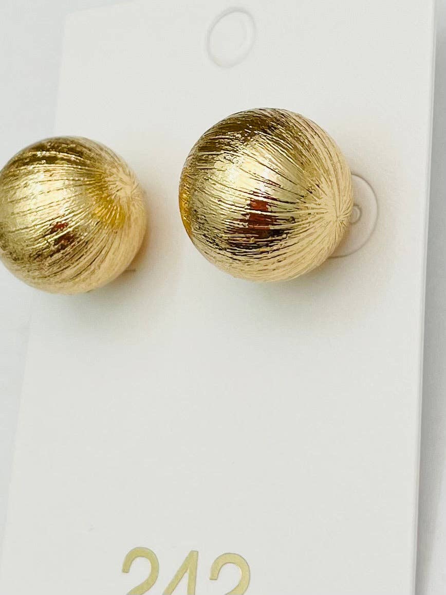 Big Ball Stud - Brushed Gold