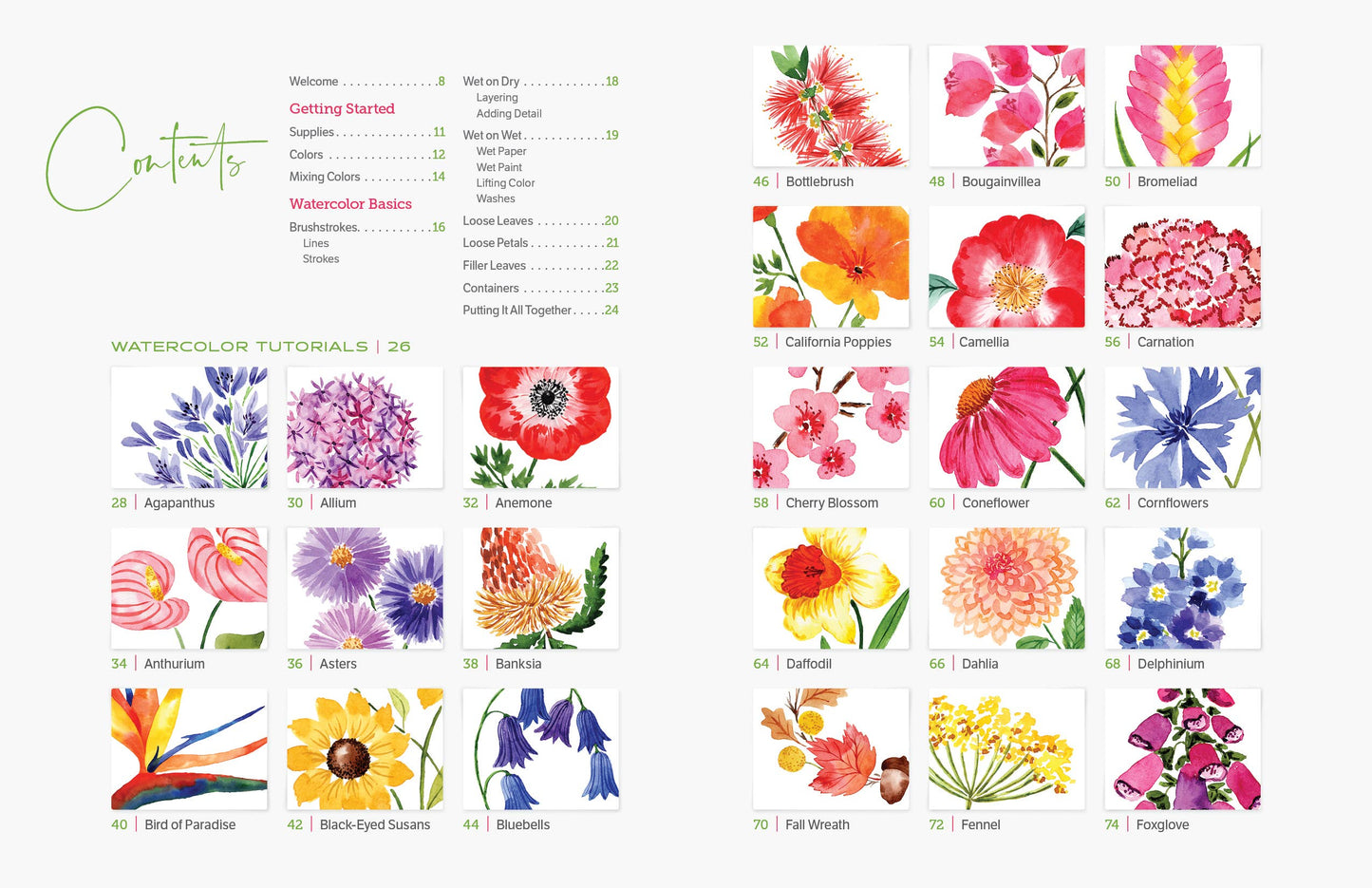 Watercolor the Easy Way Flowers