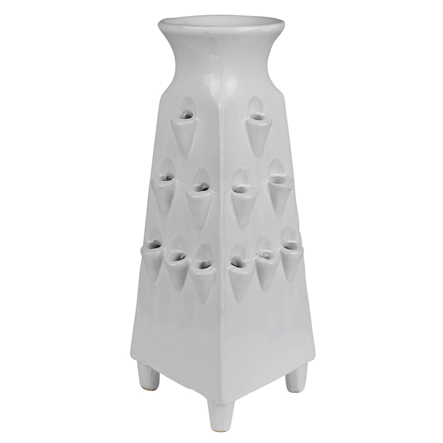 White Aptos Tulipierre Vase