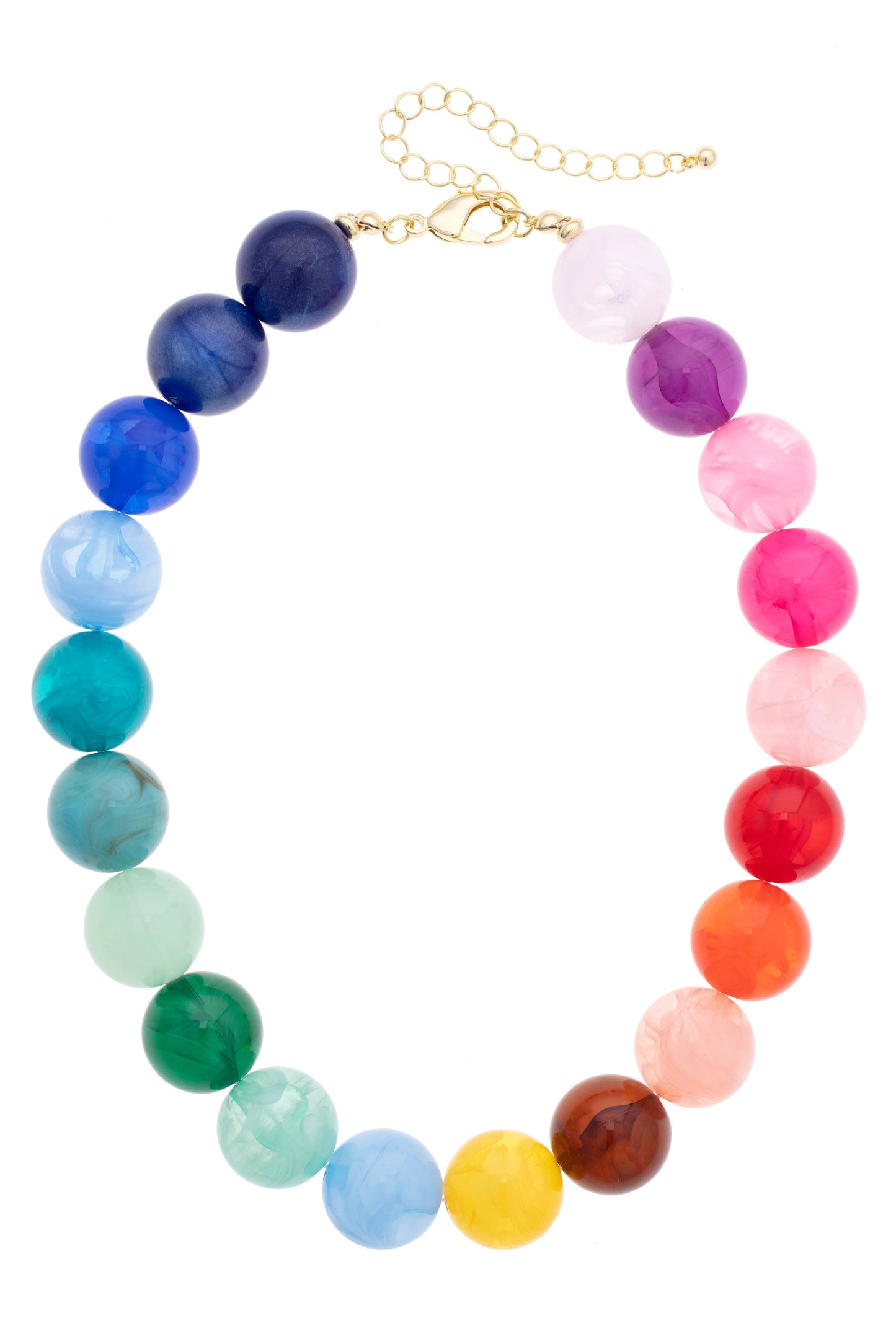 Canvas Style - Mickey Gumball Beaded Necklace in Rainbow Multi