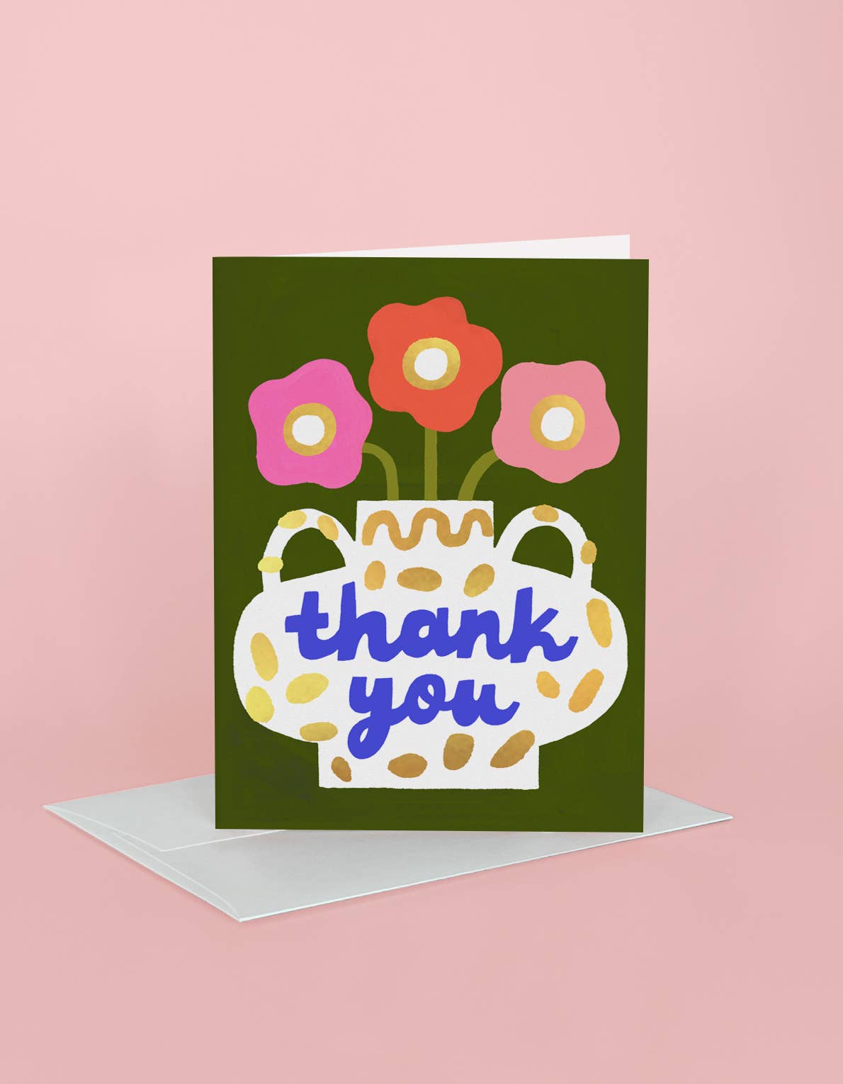 Thank You Greeting Card | Thank You Vase : Boxed Set of 8