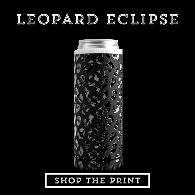 SIC Slim Can Cooler | Leopard Eclipse