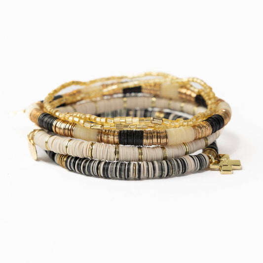 Grace Bracelet Stack of 5 - Neutral