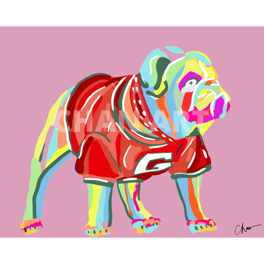 Pink Dawg Print: 8"x10"