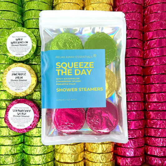 Squeeze the Day Shower Steamers 6 Pack - Made in USA