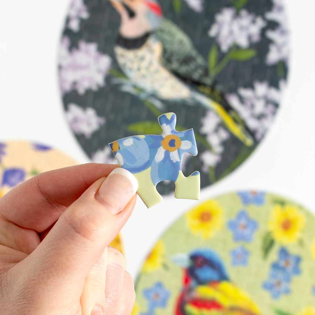 1canoe2 | One Canoe Two Paper Co. - Feathered Friends - 100 Piece Birds Jigsaw Puzzles Set of 3