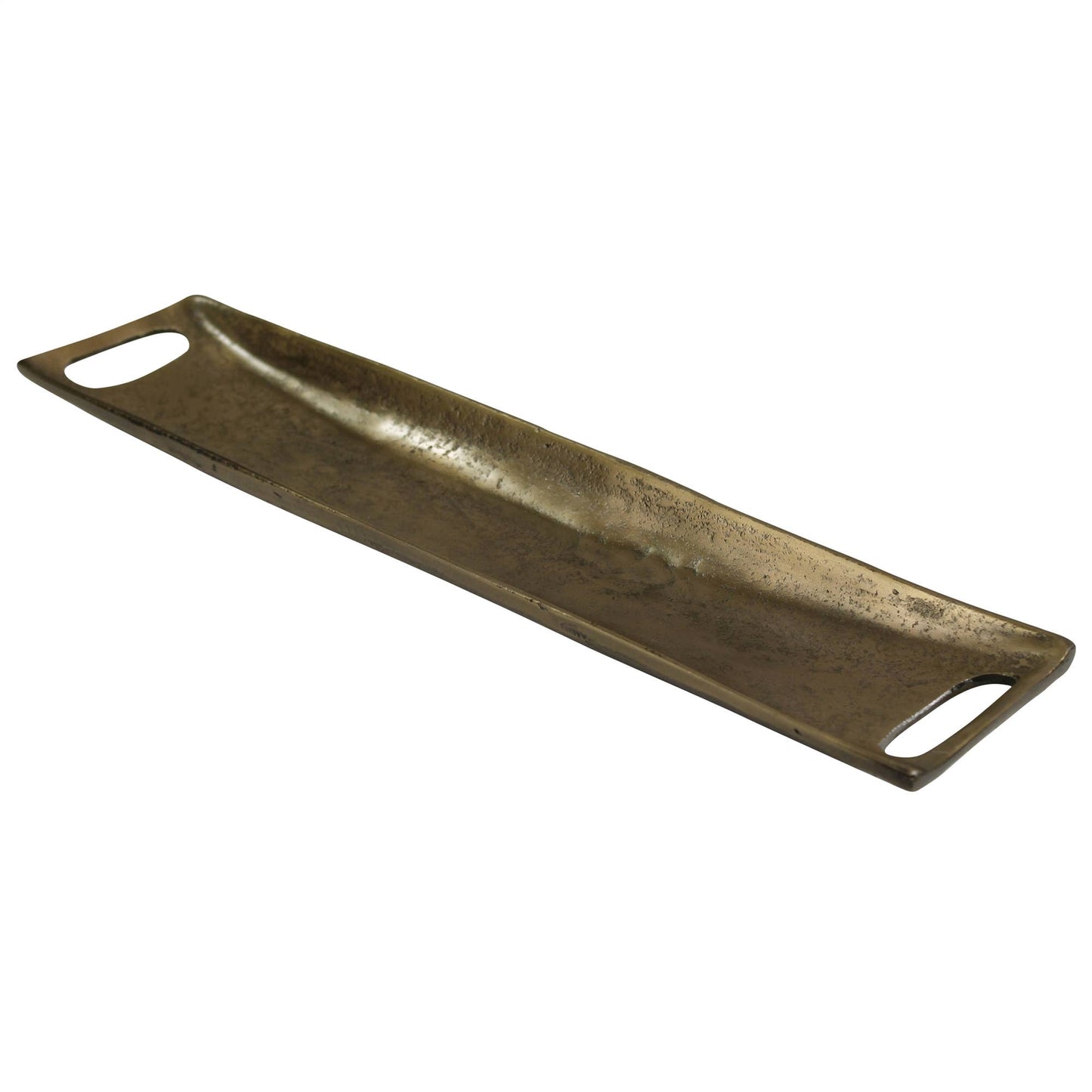 Dash Rectangle Tray, Brass - Lrg