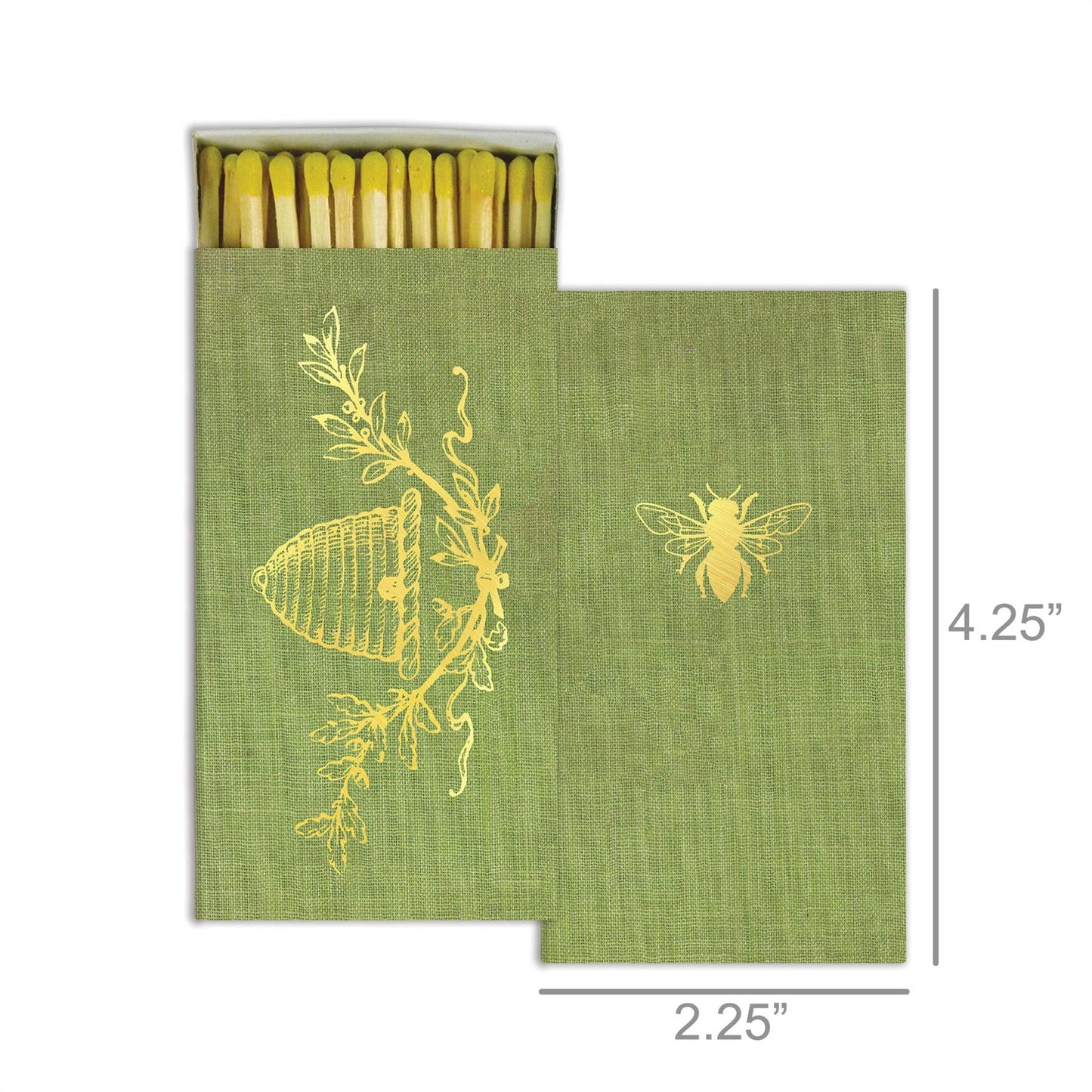 Matches - Bee Crest - Gold Foil