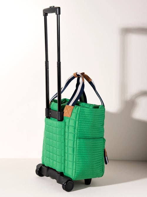 EZRA ROLLER TOTE: Green