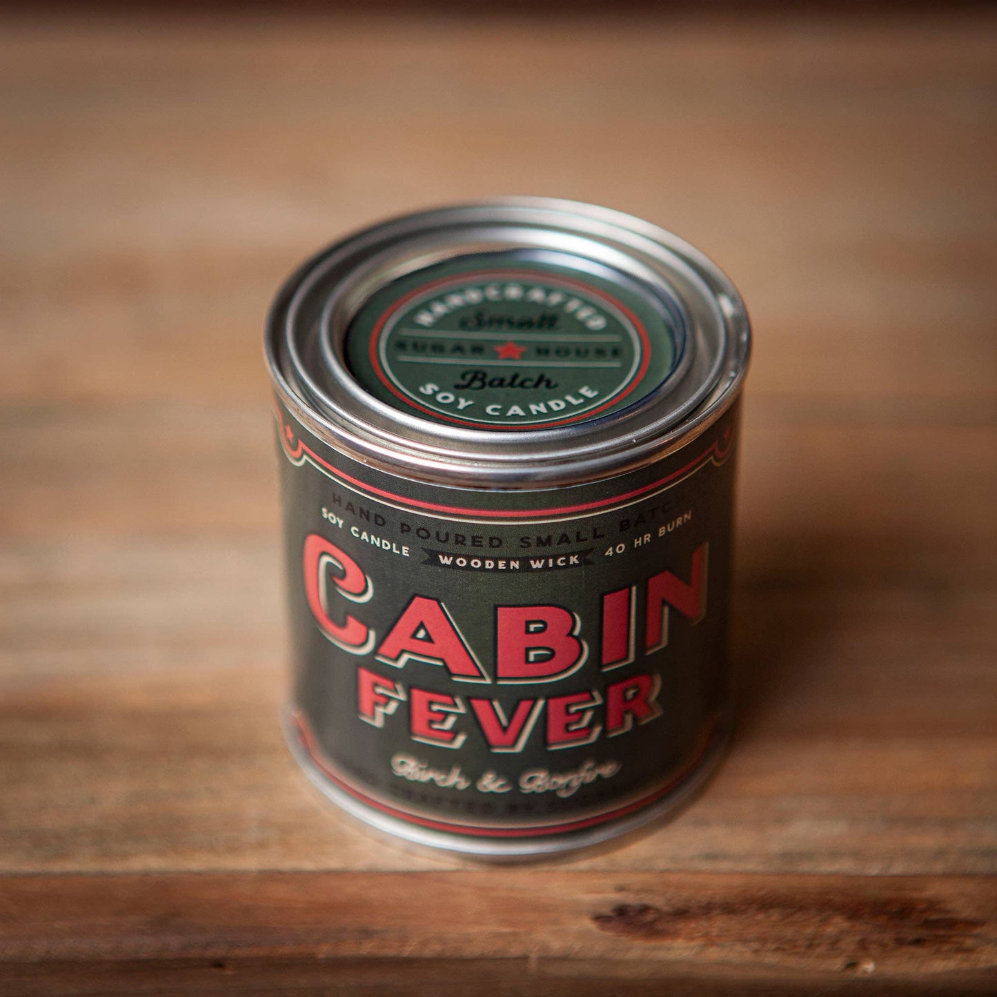 FUN-Cabin Fever Soy Candle with Wooden Wick