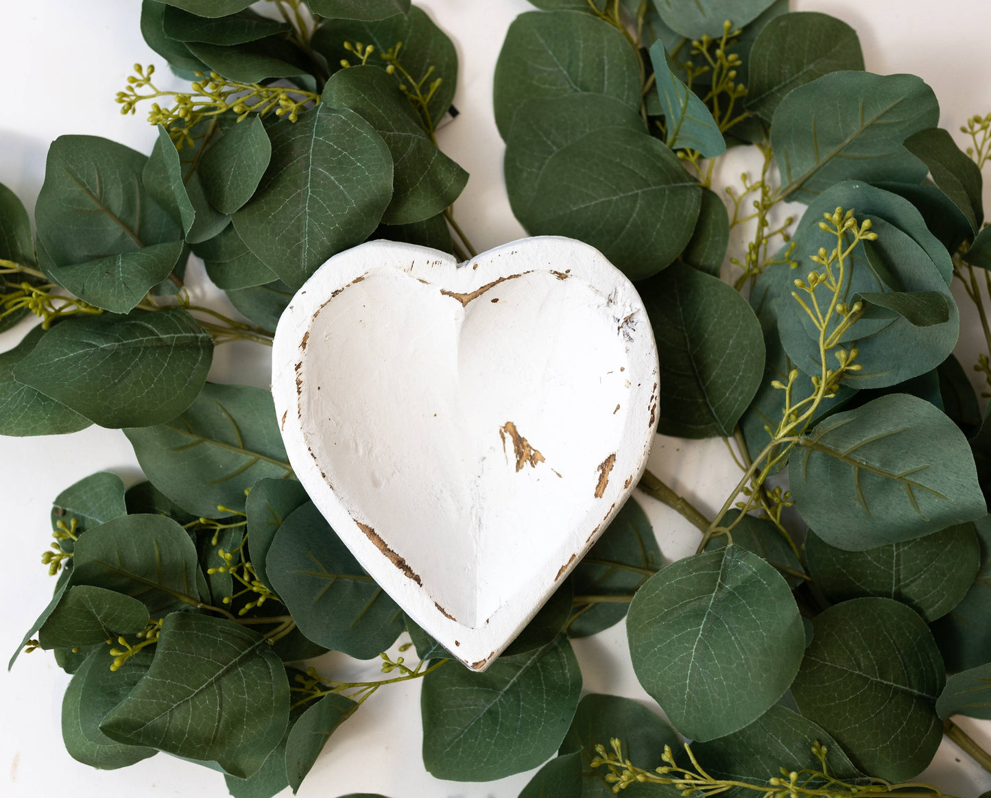 Sweet Heart Dough Bowl: 6.5x6x2.5 / Natural